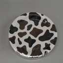 BLUE PANDA 48 Pack Cow Print Paper Plates (9 Inch) for Barnyard Birthday, Farm Animal Party - Cow Baby Shower Supplies (Brown Foil Print)
