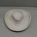 Chip and Dip Serving Set Bowl Cowboy Hat Chips and Salsa Serving Dish.10.6 x 11.6 x 3.5 in (White)
