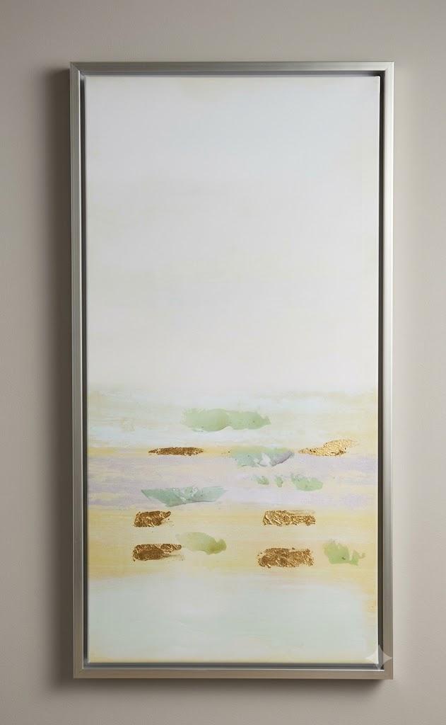 Silver Framed Wall Abstract Art 

size 36*19 inch