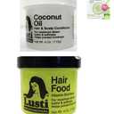Lusti Coconut Oil Hair & Scalp Conditioner & Hair Food, 4 Oz (Pack Of 2) (EXP 07/14/27)