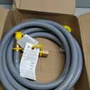 15 Feet 1/2 inch ID Natural Gas Grill Hose with Quick Connect Fittings, Natural Gas Line for Grill, Pizza Oven, Heater and More Low Pressure Appliance