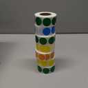 Hoewina 3500 Pcs Colored Dot Stickers, 3/4" Label Sticker Round Color Coding Labels Circle Dots Labels Circle Stickers for Office,Classroom,Family（Etc - 7 Colors, 500 Labels/Roll）