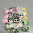 18 Pcs Easter Hanging Bunny Ornaments Felt Pastel Bunny Egg Tree Ornament Spring Egg Hanging Decor 3D Felt Rabbit Decoration Easter Gift for Tree Wall Doors Mantels Decor