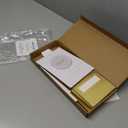 30 Macaron Boxes for 4 or 5 Macarons Gold Macaron Gift Boxes, Candy Boxes, Macarons Box with Clear Window (Interior Measurement 4.8" x 1.9" x 1.9" without Macaron inside)