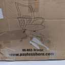 BestOffice | Ergonomic Office Chair | Mid-Back Swivel Desk Chair | Breathable Backrest & Lumbar Support | Adjustable Height | Sponge Seat | Rolling Wheels | Orange | for Adults & Women