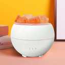 Himalayan Salt Stone LED Ambient Light Humidifier, Dual Mode Flame Light and Gradient Color USB Aromatherapy Machine, A Combination of Two In One Bedside Night Light and Humidifier.