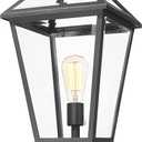 Luminzone Outdoor Post Lights Fixtures, Lamp Post Light Fixture Black Finish, Waterproof and Anti-Rust Aluminum Pillar Outside Lighting for Walkway, Driveway, Patio, Porch, 7H1P-L BK