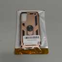 IKAZZ for Galaxy S21 Case,Military Grade Shockproof Heavy Duty Protective Phone Cover Pass 16ft Drop Test with Magnetic Kickstand Car Mount Holder Rose Gold