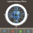 DOWRY 4000 mAh Rechargeable Lighted Makeup Mirror 20x Magnification Vanity Mirror Tabletop Two-Sided Swivel Gifts for Women Wife Mom Teengirls Mothers Day Chrome