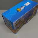 Dinosaur Car Toy with 12 Alloy Cars,45 inch Foldable Track & Launch Button for Two-Player Racing,Transforms into Dino & Swallow System,Ideal Xmas Birthday Gift for Boys Girls Ages 3-12 (Blue)