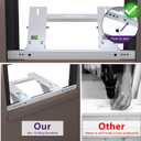 Mxclimate Window Air Conditioner Support Bracket,No Drilling AC Bracket ,Universal A/C Units Mounting Brackets,Heavy Duty Holds Up to 200 lbs.Fits Single Or Double Hung Windows