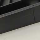 Expandable Bamboo Kitchen Drawer Organizer for Cutlery and Utensils, Adjustable Bamboo Wood Cutlery Tray in Drawer for Flatware and Silverware in Kitchen, (Black) (7 Slots Expandable)