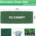 Yangrass Artificial Boxwood Greenery Wall Roll, 48"x160" in 1pcs(53.33sqft)
