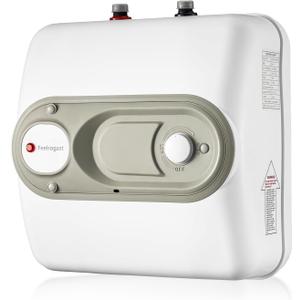 Electric Mini Tank Water Heater-2.5 Gallon Under Sink Instant Hot Water for RV, Camper, Kitchen, Food Truck, 120V 1500W, Wall or Floor Mounted (Gray)