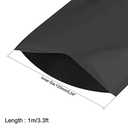uxcell Battery Wrap, 210mm Flat Width 133mm Dia 1m PVC Heat Shrink Tube Wraps for Big Battery Pack Black
