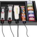 Barber Clipper TrayClippers Organizer Razor Case with 4 Notches, Clipper Tray Organizer,Anti-slip Hair Trimmer Holder Tray Barber Tool Box