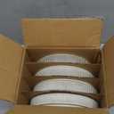 famiware Star 8.25" Pasta Bowls, Large Dinner Bowls Set of 4, Salad Bowl Plates, Shallow Bowls for Eating, Smoky Blue