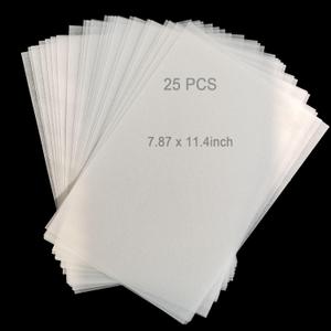 Heat Shrink Plastic, 25 Sheets 8x11.4in - Sanded, Blank, Ideal for Shrink Art Crafts & DIY Ornaments