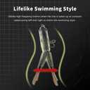 Fishing Lures Swim Bait Freshwater and Saltwater, Glide Bait for bass, Trout Lifelike Jointed swimbait for Bass, Slow Sinking Bass Fishing Lure, Gifts for Men, Trout Lures, Fishing Stuff (1-2,4.9",1.19oz)