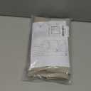 NICETOWN 100% Linen Blackout French Door Curtains, Privacy Door Window Curtains, 26 X 40 Inch Long Room Darkening Blinds, Thermal Insulated Tie Up Shades for Bedroom, 1 Panel, Natural