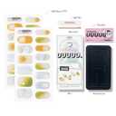 6 x UUUUU. Semi Cured Gel Strips - [Julia], UV Stickers Compatible With All Lamps, U-Curve for Perfect Fit, Includes 2 Prep Pads, Nail File, and Wood Stick