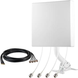 High Gain 4x4 MIMO 5G External Wide-Band Antenna Kit with 20ft Low Loss Cable Signal Booster for 4G LTE 5G Cellular Hotspots, Routers, Gateways, Verizon, AT&T, T-Mobile Home Internet, Eifagur