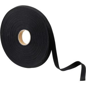 Jetec 1/2 Inch Double Fold Bias Tape Bias Binding Wide Fold Cotton Tape for Sewing Seaming Hemming Piping Quilting Projects(30 Yards,Black)