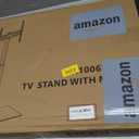 Universal Floor TV Stand with Mount 70 Degree Swivel 9 Level Height Adjustable and Space Saving Design for Most 27 to 65 inch LCD, LED OLED TVs, Perfect for Corner & Bedroom White AX1006TW