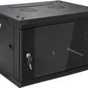 6U Wall Mount Server Cabinet Network Rack Enclosure Locking Glass Door by NETECABLE