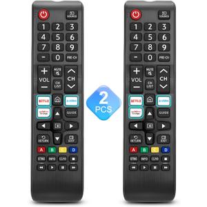Pack of 2 Universal for Samsung-TV-Remote-Control Replacement,Compatible with All Samsung Smart Frame QLED LED 7 Series TVs