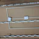 Clip Strip Snack Rack Countertop Display Stand, Metal, 3 Rows, 45 Clips, Off-White, holds Potato Chips Bags, Candy at Retail, Deli, Cafe, Convenience Stores, Product Merchandising Corp.,1 Pack