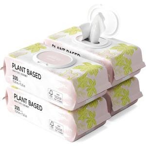 400 PCS Pet Wipes for Paws and Butt Hypoallergenic Pets Cleansing & Deodorizing Anal Gland Hygienic Puppy Wipes for Dogs Face and Body Wipes Cleaning Fur Doggie Wipes Doggy Wipes (Coconut Oil)