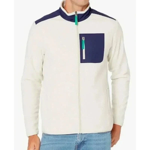 Amazon Essentials Men's Full-Zip Fleece Jacket - White XL