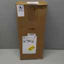 Nuogo 1 Pack 16 Inch Wavy Live Edge Dough Bowl Large Size Wood Rustic Dough Bowl Decorative for DIY Farmhouse Home Supplies Kitchen Decoration(Dark Color) (Brown)