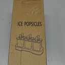 WMKGG Popsicles Molds Set, 6 PCS Ice Pop Mold,Homemade Ice Cream Mould with Sticks, Popsicle Maker(Blue)