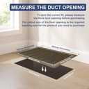 12x10 Floor Return Air Grille Fit 10x12 and 12x10 Duct Opening,Jumpable Floor Vent Cover Grille,Heavy Duty Floor Air Return Vent Cover Grill,Outer Dimensions: 13.75"W X 11.75"H, For 12"Wx10"H-Duct Opening