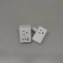 2 Pack US to Japan Plug Adapter, 2 Prong to 3 Prong Outlet Adapter with 3 AC Outlets 3 USB Ports(1 USB C), Type A Travel Power Converter Plug Adaptor for USA to Japanese Canada Mexico Philippines Peru