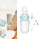 Feeding Cup for Bedridden Seniors Disabled Patients Versatile Elderly Care Silicone Nipple Straw Spoon All-in-One Solution for Anti-Choking Feeding Drinking Nursing Aids (Green(6.1oz))