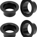 QWORK 4" Duct Connector Flange, 4 Pack Dryer Vent Connector Flange for Dryer Vent and Heating/Cooling Ventilation System