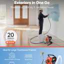 VEVOR Stand Airless Paint Sprayer, 900W, 3300PSI High Pressure Airless Sprayer, Cleaning Brush, Hose, Extension Rod, Nozzles, Electric Spray Paint Machine for Interior or Exterior of House, Fence