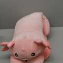 40'' Big Pink Axolotl Plush Stuffed Animal, Large Axolotl Long Body Pillow Stuffy Plush Toy, Giant Soft Salamander Squishy Plushie Gift for Kids Boys Girls, Birthday, Christmas