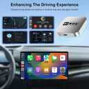 Al Box Wireless Carplay Adapter Supports iPhone & Android Auto 2026 Fast Car Video Box Plug and Play for Netflix/YouTube Screen Mirroring for Cars Over 2016