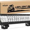 Nilight 60004C-A 17" 108W LED Light Bar, Spot Flood Combo Beam, IP67 Waterproof, Adjustable Mounting Bracket