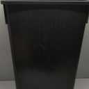 Winco Slender Trash Can, 23-Gallon, Black