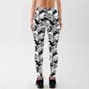 Women's High Waist Scary Print Halloween Legging Soft Stretchy Pumpkin Pattern Halloween Long Pants Trendy Leggings (Black, XL)