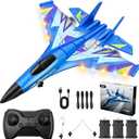 Foam RC Plane with 3 Batteries, Remote Control Airplane RC Jet Helicopter Plane for Kids Adults Beginner, Easy to Fly RC Fighter, Remote Control Aircraft with Automatic Balance Gyro for Adult Kids