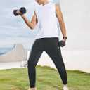 NORTHYARD Men's Joggers Pants with Zipper Pockets Lightweight Sweatpants Athletic Running Workout Track Pants for Men (Black)