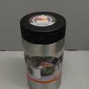 Spectrum Disinfecting Wipes Container Large Satin Nickel Refillable Stainless Steel Wipe Holder for Bathroom Kitchen Classroom, Reuseable Push Button Wet Wipe Dispenser for Cleaning Countertop (Standard (Pack of 1))