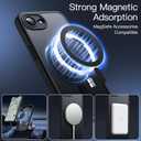 JETech Magnetic Case for iPhone 17e (2026) / iPhone 16e Compatible with MagSafe, Translucent Matte Back Slim Shockproof Phone Cover, 6.1-Inch Display (Black)