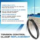 JaGely 190003 Pool Filter Tension Control Clamp Kit Compatible with Pentair, Fns Plus, Clean and Clear Plus with 194997 Machined Nut Replacement and 53108900 Spring Barrel Nut Part for Pool Spa Filter